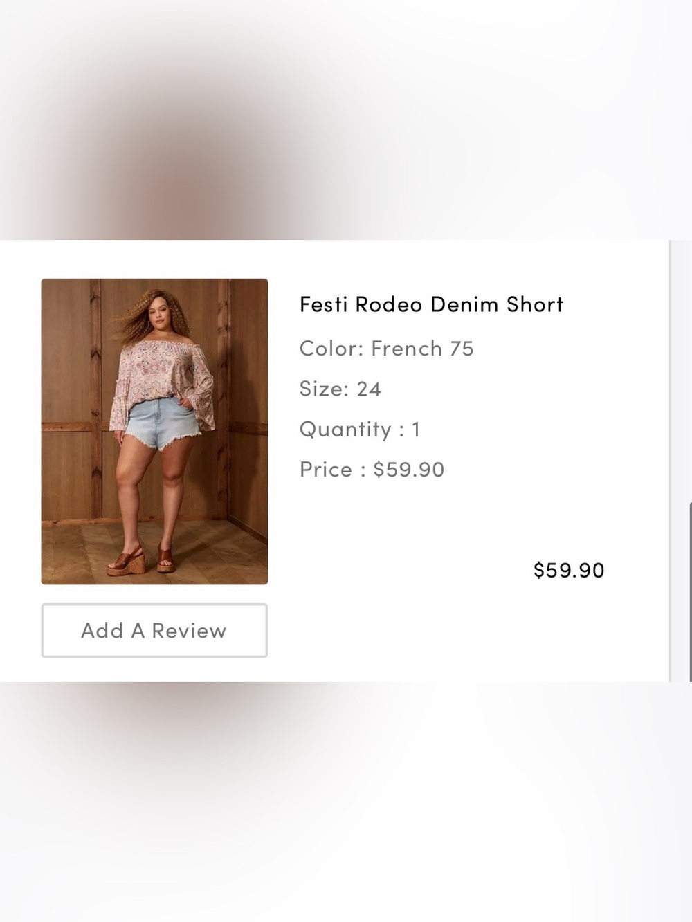 Festi Rodeo Denim Short